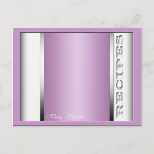 Cartes de Recette Purple Clair