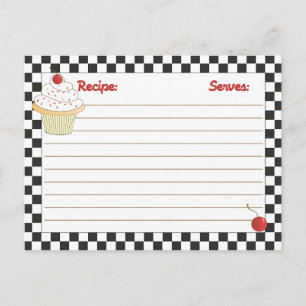 Cartes de recettes de cerise par courrier
