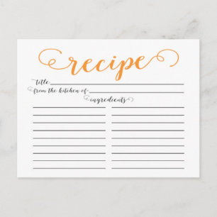 Cartes de recettes de Fête des mariées de script o