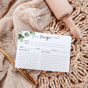 Cartes de recettes de Fêtes des mariées vertes