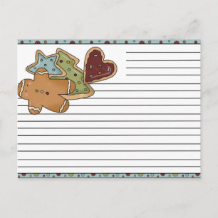 Cartes de recettes de Noël