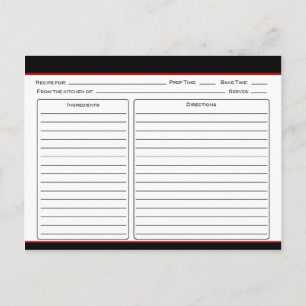 Cartes de recettes de vaches Angus noires