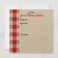 Cartes de recettes personnalisées