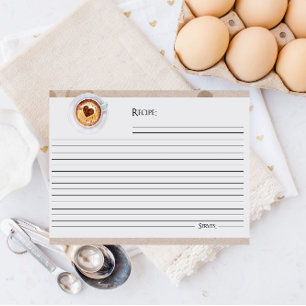 Cartes de recettes pour Baby Shower sur le thème d