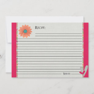 Cartes de recettes Sorbet Pinks