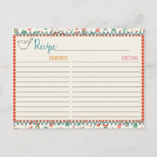 Cartes de recettes Sucre et Épices