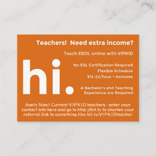 Cartes de référence/recrutement de professeur de