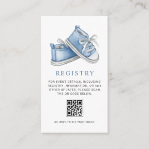 Cartes de registre de cadeaux de bébé avec code QR