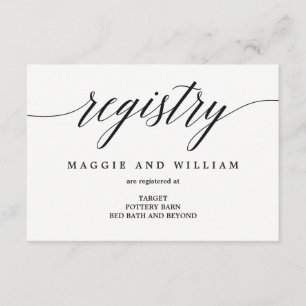 Cartes de registre - Script moderne