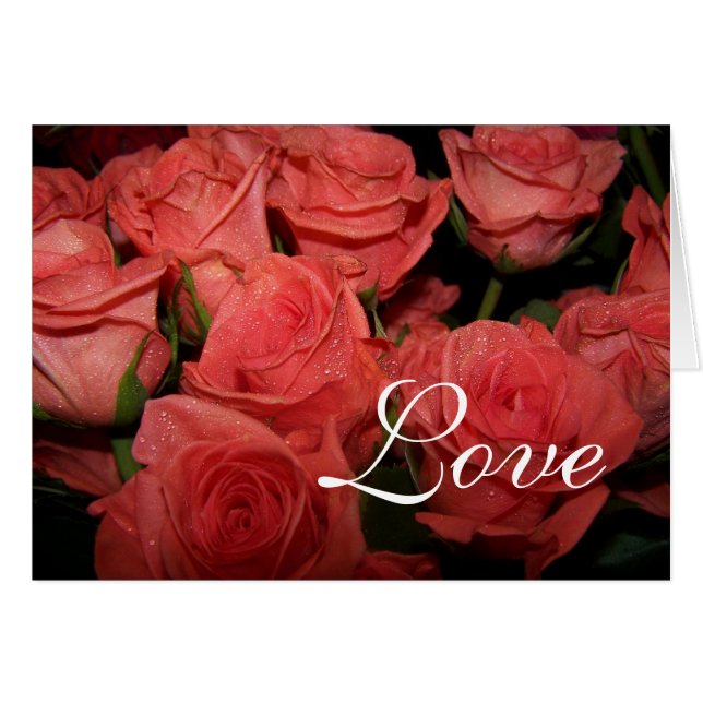 CARTES DE REMARQUE MARIAGE ROSE (Devant Horizontal)