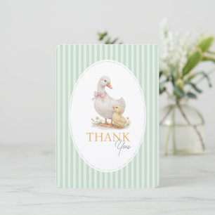 Cartes de remerciement Baby Shower Oie et Oison.
