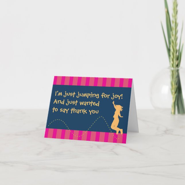 Cartes de remerciement d'anniversaire amusantes po (Devant)