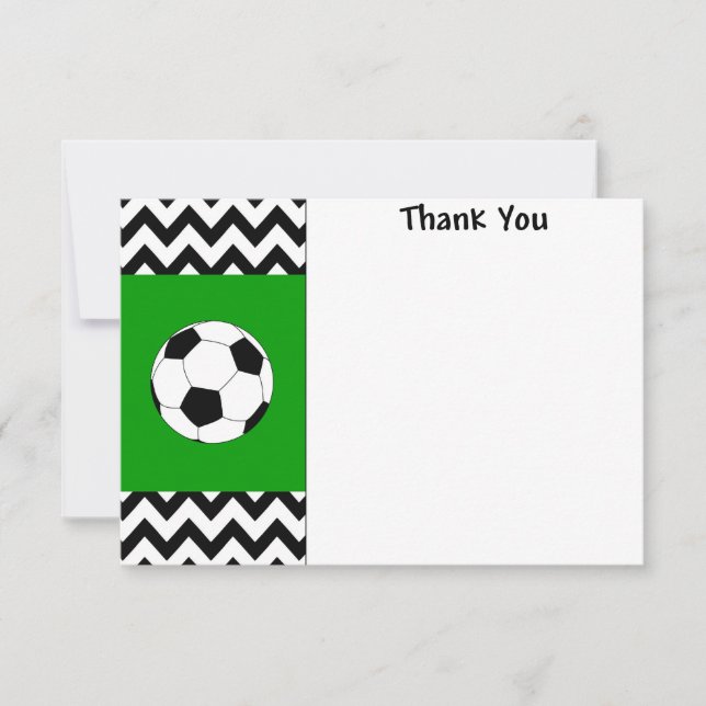 Cartes de remerciement de football (Devant)
