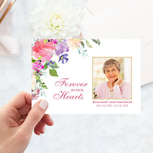 Cartes de remerciement de funérailles de sympathie