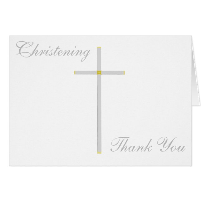 Cartes de remerciement de la Croix du Christ (Devant horizontal)