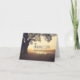 Cartes de remerciement de mariage avec guirlandes 