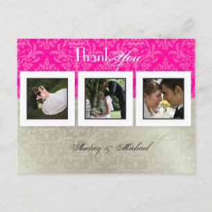 Cartes de remerciement de mariage / DIY couleur+ph