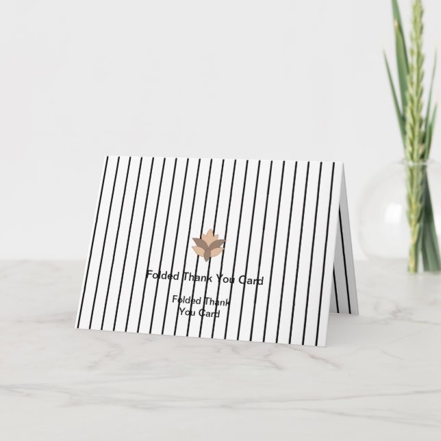 Cartes de remerciement de mariage et d'entreprise  (Devant)