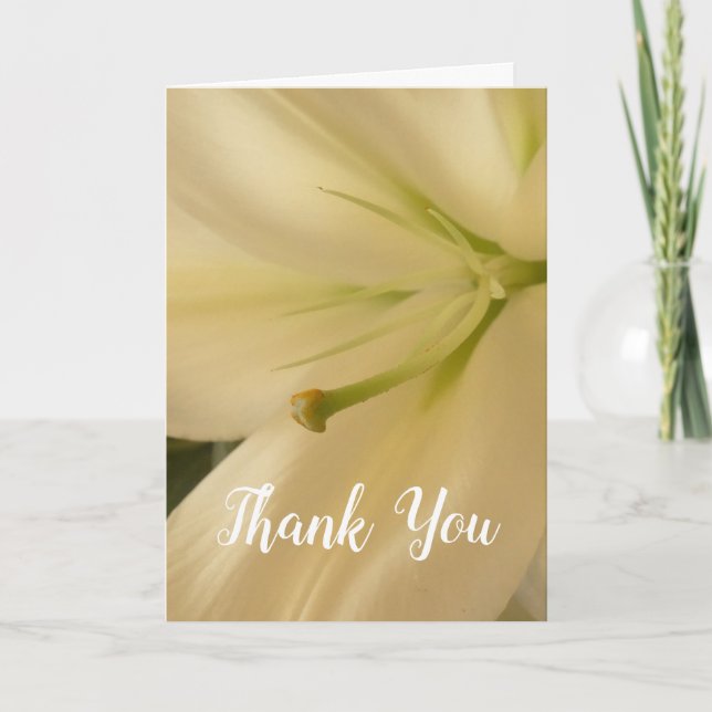 Cartes de remerciement de mariage florales (Devant)