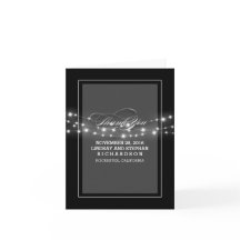 Cartes de remerciement de mariage modernes avec gu