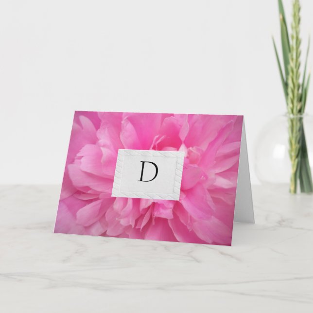 CARTES DE REMERCIEMENT DE MARIAGE MONOGRAMMÉES PAR (Devant)