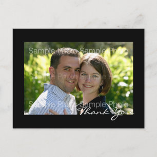 Cartes de remerciement de mariage personnalisées a
