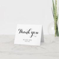 Cartes de remerciement de mariage personnalisées b