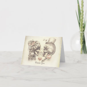 Cartes de remerciement de mariage pour couple de c