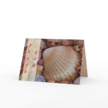 Cartes de remerciement de mariage sur la plage