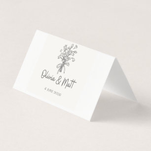 Cartes de remerciement de mariage Trendup Élégant