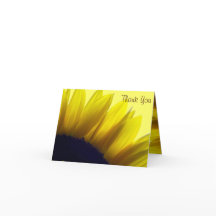 Cartes de remerciement de tournesol (Message à l'i