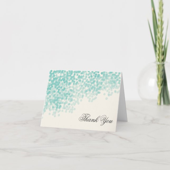 Cartes de remerciement élégantes pour une douche d (Devant)