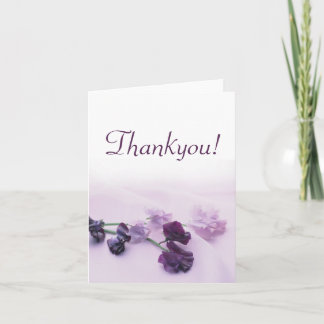 Cartes de remerciement - Fleurs Violettes