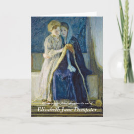 Cartes de remerciement funéraire | Christ et sa mè