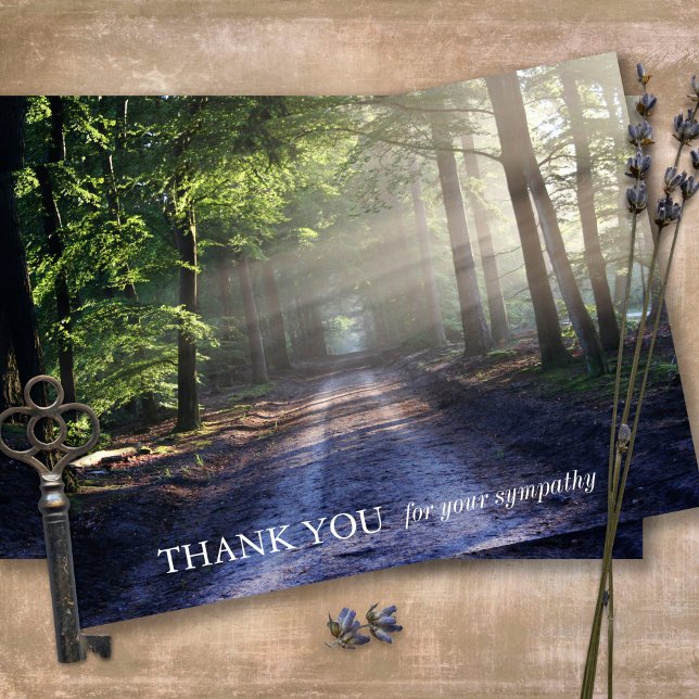 Cartes de remerciement funéraire | Rayons solaires (Sympathy Photo Celebration of Life, In Loving Memory, Forever in our Hearts Funeral thank you cards)