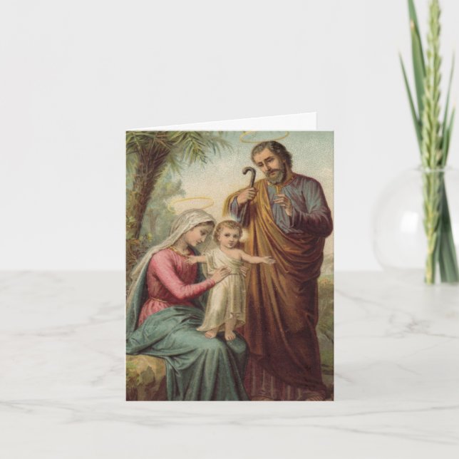 Cartes de remerciement funéraire | Sainte Famille  (Devant)
