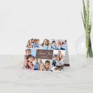 Cartes de remerciement jolies en collage
