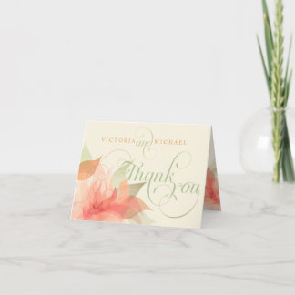 Cartes de remerciement mariage Floral abstrait-2