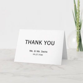 Cartes De Remerciement Mariage Gay Simple