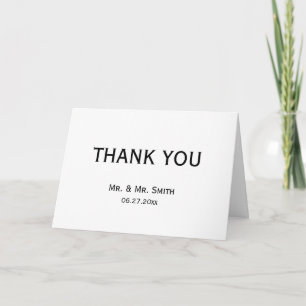 Cartes De Remerciement Mariage Gay Simple