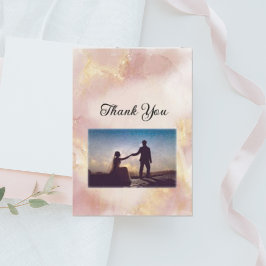 Cartes de Remerciement Mariage Heavente Pink