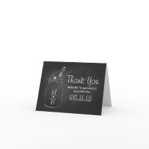 cartes de remerciement mignonnes en pot de maçon t