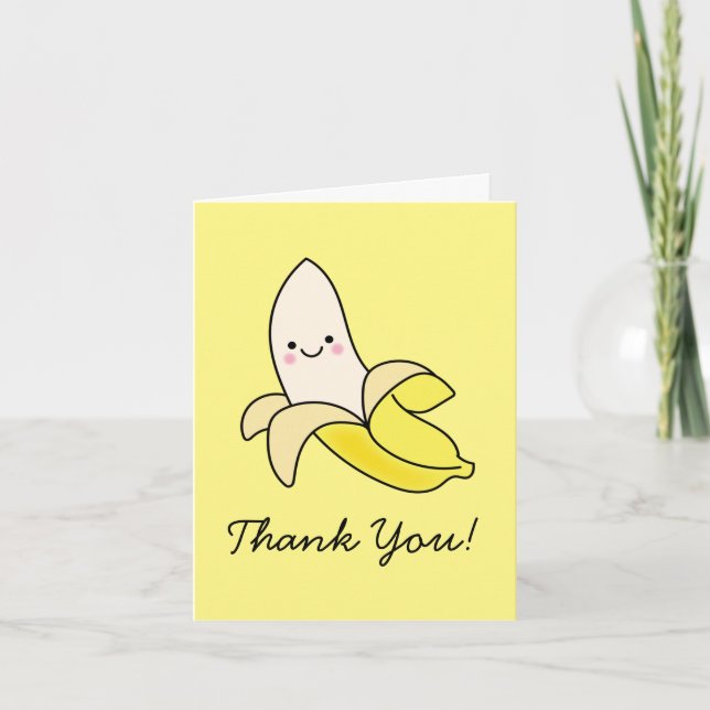 Cartes de remerciement mignonnes Kawaii Enfant Ban (Devant)