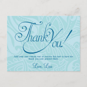Cartes de remerciement pailletées pour Sweet Sixte