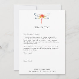 Cartes de remerciement personnalisées pour les ent