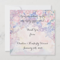 Cartes de remerciement plates personnalisables Ale