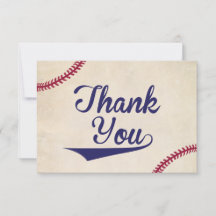 Cartes de remerciement plates pour baby shower sur