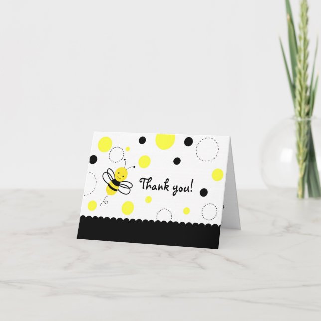 Cartes de remerciement pliées pour l'anniversaire  (Devant)