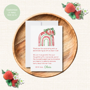 Cartes de remerciement pour Baby Shower à l'aquare