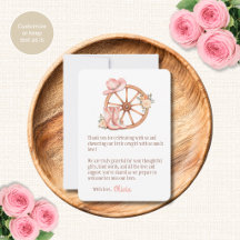 Cartes de remerciement pour Baby Shower Cowgirl Ch